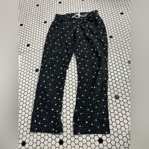 Old navy Black Star Print Pajama Pants Size Small